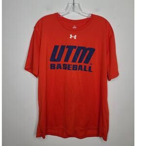 Under Armour UTM UT Martin Skyhawks baseball orange short sleeve shirt - large